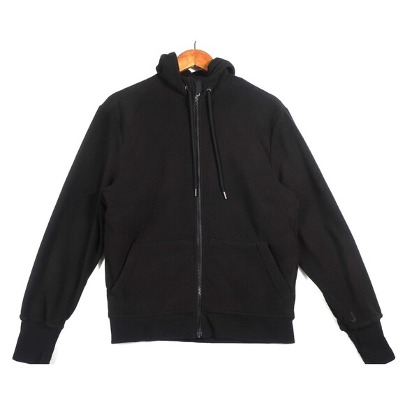 SCOTTeVEST Black Microfleece Hoodie Jacket Full Zip 21 Pockets Technical Men's S - Picture 3 of 13